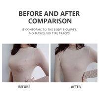 Soutien-gorge invisible sans fil pour femme, confortable, rembourré, sans couture, légèrement doublé, col en V, pour la vie quotidienne
