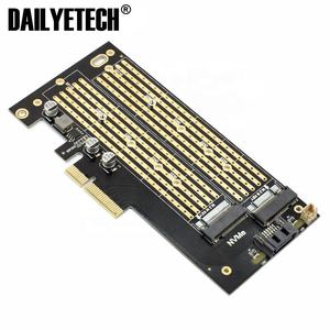 بطاقة واجهة مزدوجة SK7 PCIE X4 <span class=keywords><strong>M</strong></span> Key B Key, بطاقة واجهة مزدوجة SK7 PCIE X4 <span class=keywords><strong>M</strong></span> Key B Key بطاقة واجهة مزدوجة لـ NVMe <span class=keywords><strong>M</strong></span>.<span class=keywords><strong>2</strong></span> SSD Support PCI Express 3.0 2230-22110 حجم M2 SSD - Product Image 2