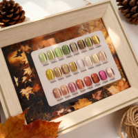 Nouveau Gel Ongles Magnétique Translucide Effet Miel HEMA & TPO Free, Collection Automne Hiver 2026, Gel Polish Cat Eye Ambre pour Nail Art