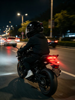 Casque intégral YQH Surron Light Bee 3C certifié DOT avec feu arrière LED et visière anti-buée pour moto hivernale
