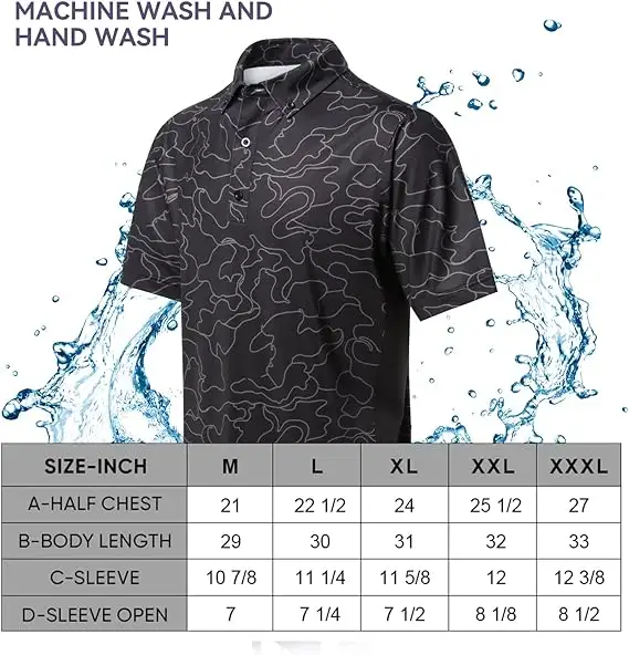 Wholesale Polyester Spandex Cotton Fabric Custom Logo Printing 4 way Stretch Quick Dry Slim Fit Golf Polo T Shirt for Men