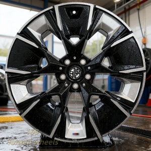 168 Roues personnalisées en aluminium 6061-T6 forgées sur mesure à rayons multiples de 17 à 24 pouces, noires, concaves profondes, pour <span class=keywords><strong>Lamborghini</strong></span> <span class=keywords><strong>Pagani</strong></span> - Product Image 1