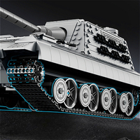Reobrix 77037 2026 Nuevo MOC City E100 Tanks, Juguete Educativo de Construcción DIY para Niños, Regalo, 1498 Piezas, Juego de Bloques de Construcción