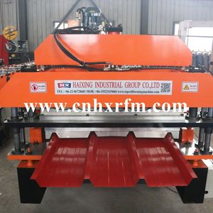 Hochgeschwindigkeits-Glasierte 1075 Dachziegel & PV4 Trapezförmige Platten Doppelschicht-Rollformmaschine - Product Image 3