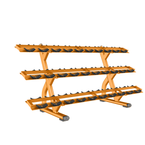 Support d'haltères commercial FF72 à deux niveaux pour salle de sport, structure en acier, équipement de fitness et de musculation - Product Image 1