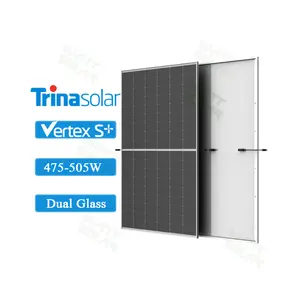 Painel solar de vidro duplo monofacial Trina Vertex S+ Neg18r.28 Neg18r.28 475w 480w 485w 490w 495w 500w 505w, estoque da UE