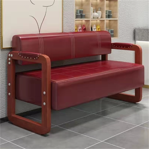 Sofá <span class=keywords><strong>de</strong></span> Hotel <span class=keywords><strong>de</strong></span> Diseño Moderno con Asiento <span class=keywords><strong>de</strong></span> Cuero Sintético para Salón <span class=keywords><strong>de</strong></span> Belleza, Barbería, Centro Comercial, Hospital, Escuela, Áreas <span class=keywords><strong>de</strong></span> Espera, Áreas <span class=keywords><strong>de</strong></span> Recepción - Product Image 2