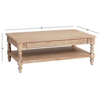 Table d'appoint et table basse en bois massif rustique, style moderne, personnalisable en usine, pour salon, décoration intérieure unique 2026