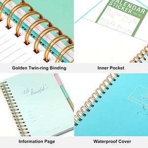 Free Sample Personalized Custom Printing B5 Paper Hardcover Daily Mental Health Self Care <b>Journal</b> Planner Organizer Notebook - Product Image 2