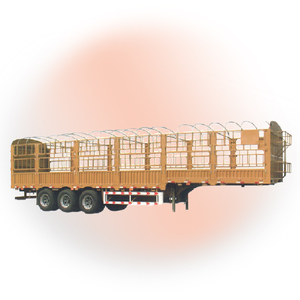 Valla de pared alta de 3 ejes, <span class=keywords><strong>jaula</strong></span> de transporte de ganado de animales laterales, remolque de camión de carga a la <span class=keywords><strong>venta</strong></span> - Product Image 4