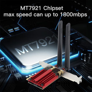 2 in 1 1800Mbps WIFI 6 PCI-<span class=keywords><strong>E</strong></span> scheda di rete Wireless AX1800 802.11AX 1800M Dual Band PCI <span class=keywords><strong>E</strong></span> WIFI PCIE adattatore con 5.2 Bluetooth - Product Image 5