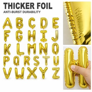 Palloncini in mylar a forma di lettere dell'alfabeto inglese dalla A alla Z, grandi, da 40 pollici, per decorazioni di Capodanno, laurea, baby shower, feste di compleanno. - Product Image 6