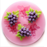 3D Mini Trauben Ananas Litschi Erdbeer frucht Silikon Fondant Form für Cupcake Dekorieren Fruchtform Silikon form