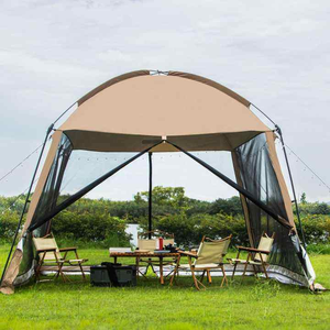 Grande tente de camping en maille d'extérieur, auvent, gazebo, écran solaire, maison pour 4 à 8 personnes, produit de sport et de divertissement - Product Image 2