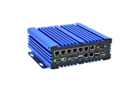 Ordinateur industriel compact à 8 ports Lan DC 9-36V, boîtier intégré