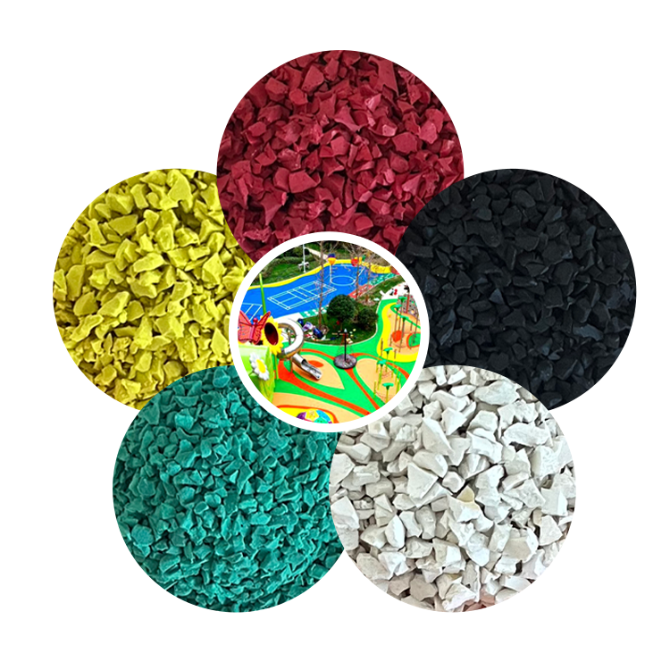 Using Rubber Particles to Lay Plastic