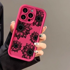 เคสโทรศัพท์มือถือลายดอกทานตะวันสุดหรูสำหรับ16 16E 15 14 13 12 11 Pro XR X 17 plus <span class=keywords><strong>SE</strong></span> <span class=keywords><strong>2022</strong></span>ฝาครอบกันชนกันกระแทก - Product Image 3