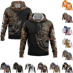 Sudadera con Capucha FOXA Personalizada para Caza, Diseño de Camuflaje Animal, Unisex, Transpirable, Absorbe la Humedad, Ropa para Exteriores - Product Image 3