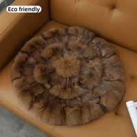 Coussin décoratif de luxe en fourrure de renard véritable pour siège de voiture, canapé, décoration intérieure - Chambre, salon, canapé-lit