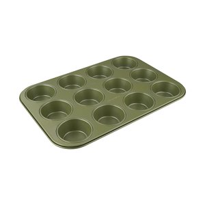Green Vision Molde para magdalenas de 12 agujeros Ø 7 cm Herramienta para hornear y repostería - Product Image 1