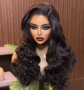 วิกผมลูกไม้แบบไม่มีกาวความหนาแน่น200วิกผมมนุษย์ผ้าลูกไม้ HD ขนาด13x4สำหรับผู้หญิงผิวดำ - Product Image 1