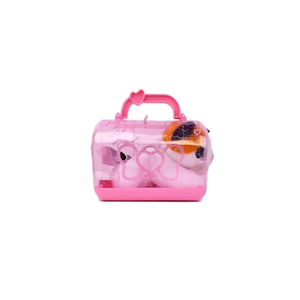 Mici Amici Porte-gattes rose en peluche avec poignée 15x9x11 cm pour les jeux d'enfants - Product Image 2
