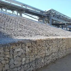 Leadwalking gabion nhà máy chi phí thấp lũ chiến đấu mạ kẽm gabion lưới 2.0*1.0*0.5 Kích thước mạ kẽm gabion lưới lục giác