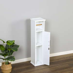 Porte-rouleau de <span class=keywords><strong>papier</strong></span> <span class=keywords><strong>toilette</strong></span> blanc de taille mini en MDF <span class=keywords><strong>pour</strong></span> <span class=keywords><strong>petit</strong></span> espace - Product Image 4