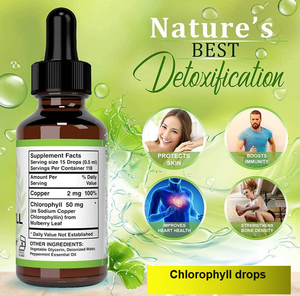 OEMクロロフィル滴オイルエキス（ビタミンハーブエキス配合）食品グレード、アンチエイジング用プラスチック容器ボトルドラム包装 - Product Image 4