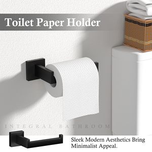 10-Pieces <strong>Black</strong> Bathroom Accessories Set,23.6 Inch <strong>Bath</strong> Towel Bar Set SUS 304 Stainless Steel Bathroom Hardware Set Storage <strong>Rack</strong> - Product Image 5