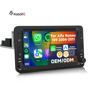 Podofo pour <span class=keywords><strong>Alfa</strong></span> Romeo <span class=keywords><strong>159</strong></span> 2004-2011 7 "4 + 64G Single Din <span class=keywords><strong>Android</strong></span> <span class=keywords><strong>Autoradio</strong></span> sans fil Carplay/<span class=keywords><strong>Android</strong></span> Auto/WiFi/GPS OEM Vente en gros - Product Image 1