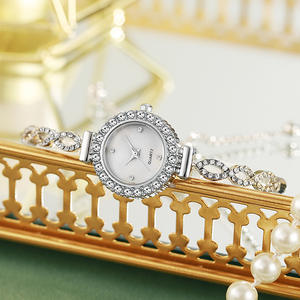 Mouvement japonais diamant librement réglable bracelet montre femme montre à quartz - Product Image 2