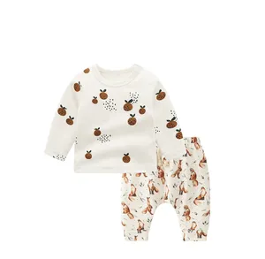 Wholesale Baby Clothes set long Sleeve T-shirt and Pants 2 pieces Underwear Clothes Suits baby clothes