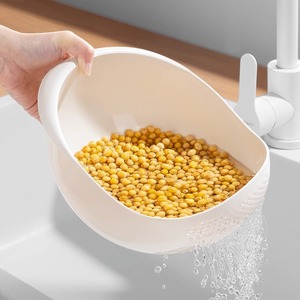Rice Washing <b>Basket</b> Extra Large Plastic Colander For Kitchen Drain Basin Fruit Vegetable Strainer - Product Image 2