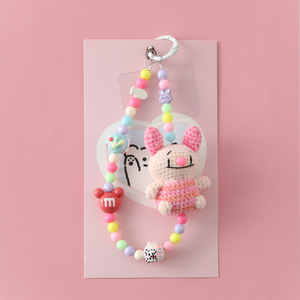 Nuevo Teléfono Móvil de Ganchillo Hecho a Mano con Diseño de <span class=keywords><strong>Edelweiss</strong></span>, Serie de Dibujos Animados, Lana Ecológica, Súper Lindo, Estilo Japonés Coreano - Product Image 3