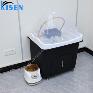 Table de massage thaïlandaise KISEN, lit de beauté, lit de lavage de cheveux pour salon, équipement de spa japonais pour la tête, bassin de shampoing avec plomberie pour thérapie aquatique - Product Image 3