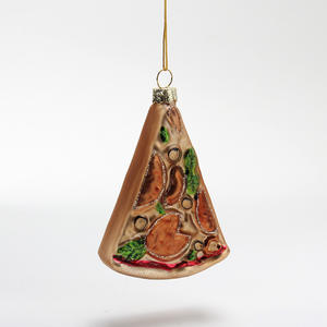 최소 주문 수량(MOQ) 맞춤 제작 가능한 럭셔리 커스텀 유리 행잉 보블 푸드 크리스마스 장식품 트리 용품 선물 데코 - Product Image 2