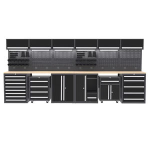 차고 보관 조합 도구 캐비닛 헤비 듀티 워크샵 금속 작업대 도구 벤치 차고 워크 스테이션 캐비닛 - Product Image 4