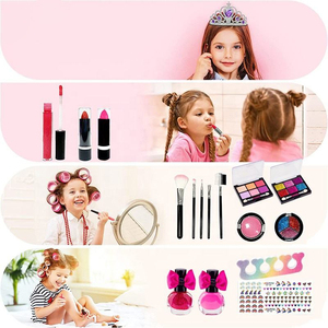 Kit <span class=keywords><strong>Trucco</strong></span> 2026 per Bambine, Set di Bellezza Giocattolo con Corona e Numerosi Accessori per Bambini - Product Image 3