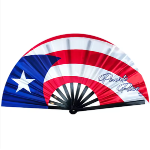 พัดมือขนาดใหญ่พิเศษ พิมพ์ลายตามสั่ง สำหรับงานเทศกาลดนตรี คอนเสิร์ต และคลับ ใช้คลายร้อน พร้อมกราฟิกสีสันสดใส - Product Image 6