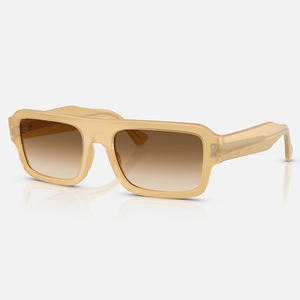 Gafas de Sol Cuadradas Retro con Degradado Beige 2025, Protección UV400, Unisex, Diseño Extragrande, Gafas de Sol de Verano - Product Image 1