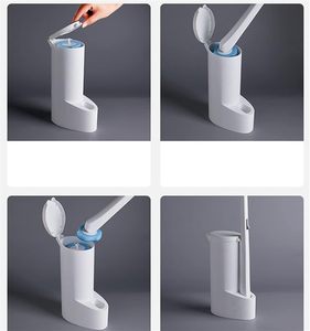 Nuevo Juego de Cepillos de Limpieza para Inodoro Desechables y Flexibles con 14 Recambios de Cabezal de Esponja TPR Ecológicos - Product Image 2