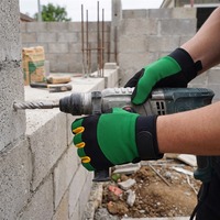 Gants de travail en cuir microfibre, résistants aux chocs, antidérapants, compatibles avec les écrans tactiles, pour le secteur pétrolier et la construction, OEM/ODM