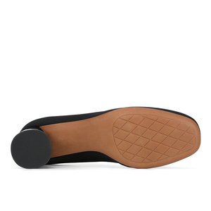 High Quality Luxury Custom Logo Casual Low Chunky <b>Heel</b> <b>Round</b> <b>Toe</b> Slip-on Dress Women Pumps Shoes - Product Image 5