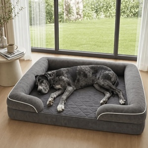 Cama Ortopédica Grande para Perros, Cama Impermeable para Perros Grandes, Cama Lavable Tipo Sofá para Perros con Bordes Reforzados - Product Image 1