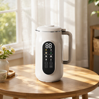 RANBEM 1.5L Machine à Lait Végétal Automatique Multifonctionnelle (Lait de Soja, Lait de Noix) avec Récipient en Acier Inoxydable et Moteur en Cuivre Pur pour Usage Domestique