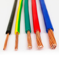 BVR 300/500V PVC-Isoliertes Kupfer-Gebäudekabel Einadrig 4mm² Werkspreis CE-Zertifiziert Grüne Farbe