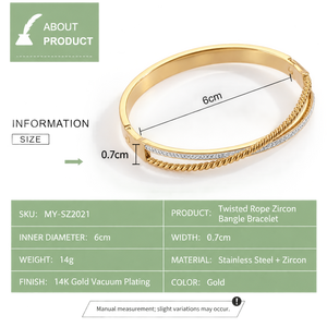 กำไลข้อมือสแตนเลสสตีล ชุบทอง 14K แบบสุญญากาศ พร้อมเหรียญรูปเลขโรมัน - Product Image 3