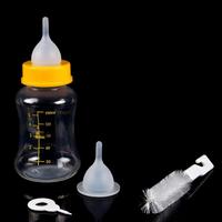 Ensemble de 4 biberons pour animaux de compagnie, fournitures pour animaux de compagnie pour l'alimentation en lait et en eau des chiots et chatons nouveau-nés, en stock, vente en gros