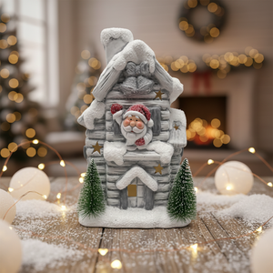 Maisons en céramique figurines <span class=keywords><strong>Noël</strong></span> Village <span class=keywords><strong>du</strong></span> <span class=keywords><strong>Père</strong></span> <span class=keywords><strong>Noël</strong></span> Maisons éclairées - Product Image 1